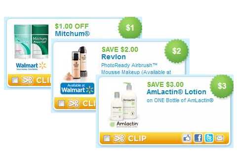 Printable Coupons | Mitchum, AmLactin, &amp; Revlon - Passion for Savings
