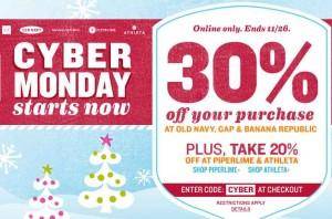 Old Navy Cyber Monday Coupon Code