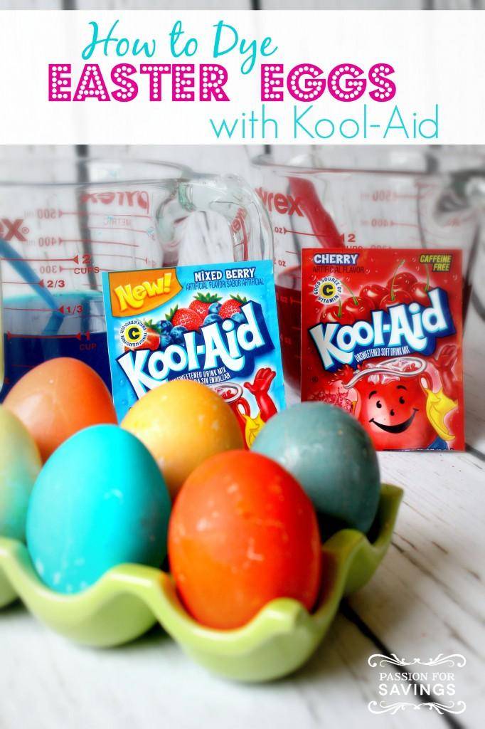15 Things to Make with Kool-Aid  - Dye Eggs from Passion for Savings
