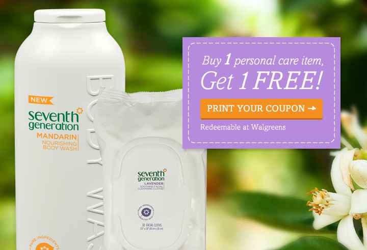 Printable B1G1 Free Seventh Generation Coupon