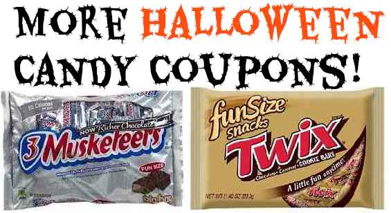 New Candy Coupons For Halloween Snickers Twix And MORE 