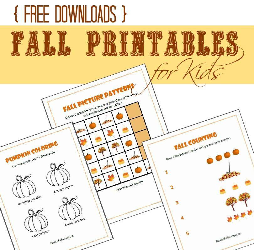 Free Fall Printables for Kids | Pumpkin Coloring Pages & More