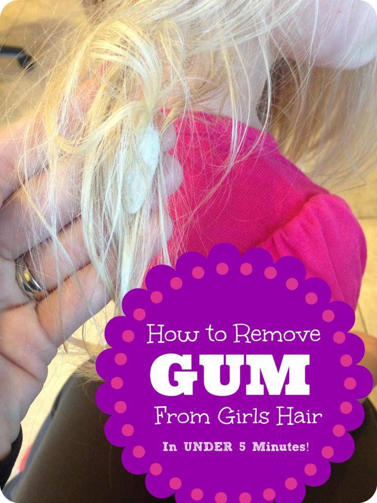 how to remove gum from hair