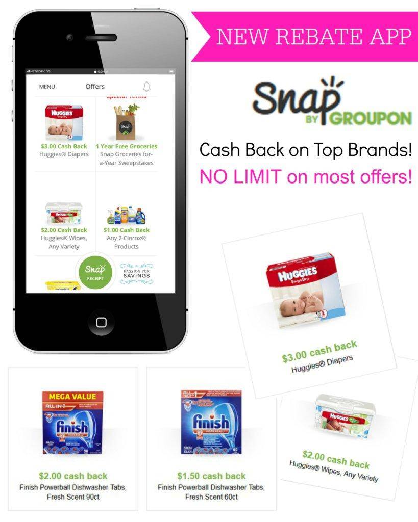 snap by groupon cash back app