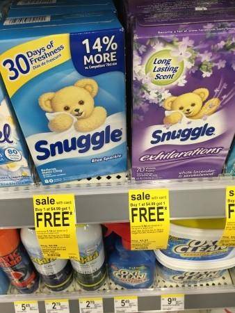 Snuggle Dryer Sheets Stock Up Price