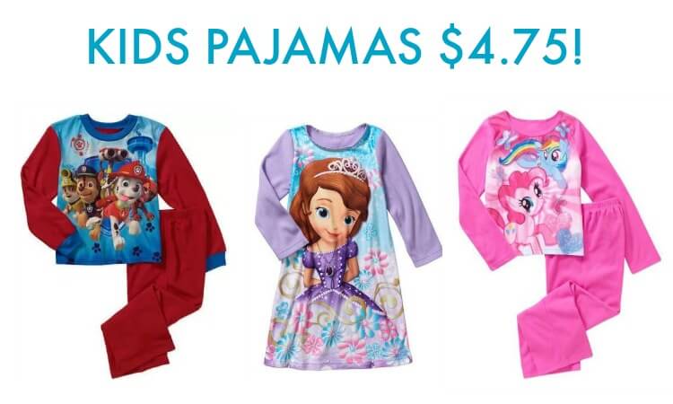 Kids Pajamas only $4.75 in Walmart Black Friday Sale!