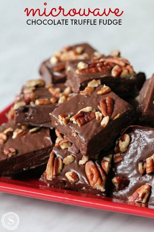 Microwave Chocolate Truffle Fudge Recipe!