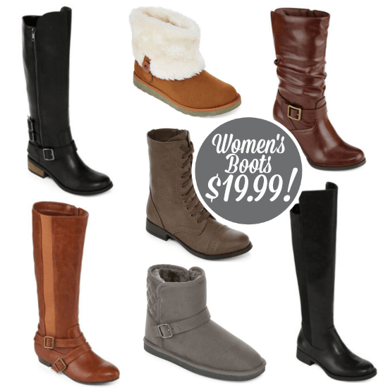 Women&#39;s Boots Sale + JCPenney Code! Only $19.99!