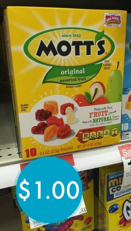Printable Mott's Fruit Snacks Coupons | $1 at Target!
