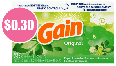 Gain Dryer Sheets Only $0.30 at Walmart!