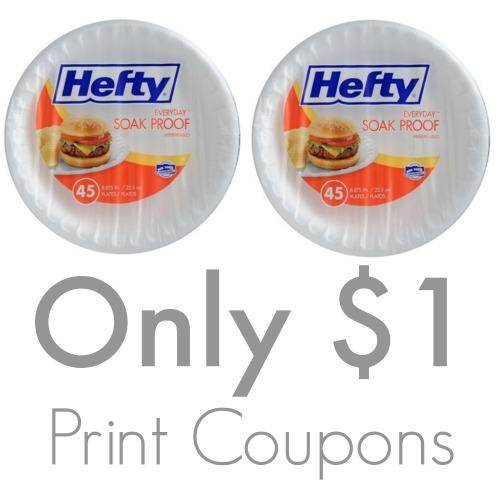 Hefty Disposable Plates Coupons 1 Per Pack 