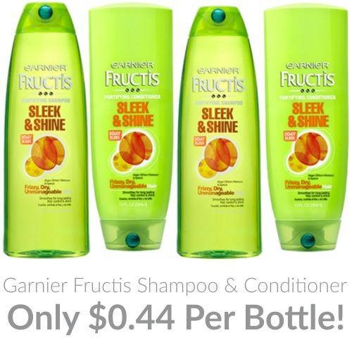 Garnier Fructis Shampoo & Conditioner Only 0.44!