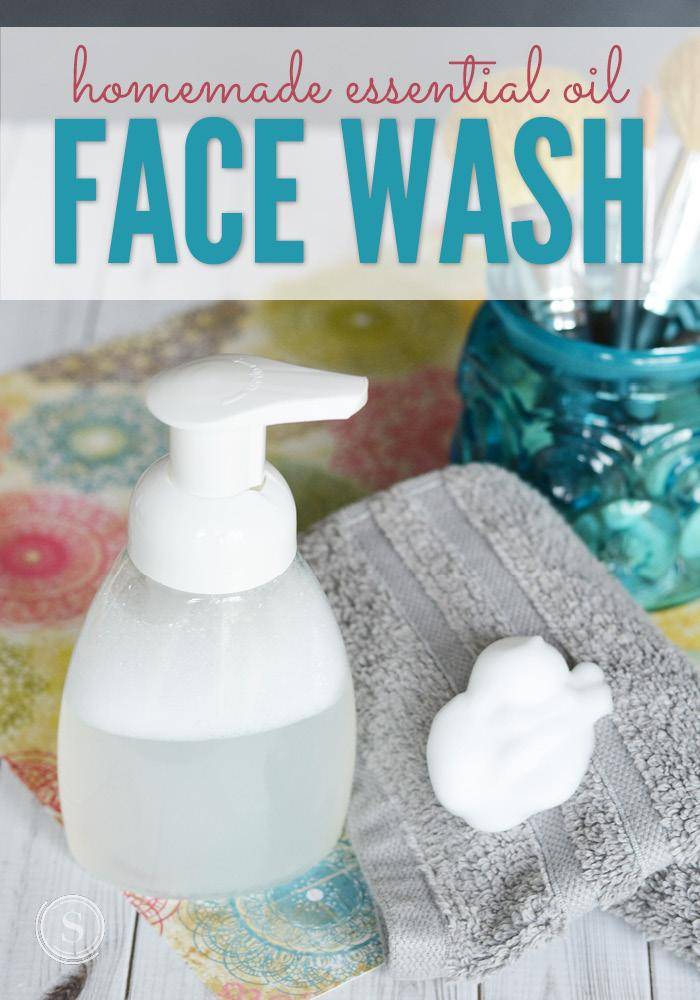 Homemade Foaming Face Wash Using Essential Oils