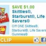 Skittles Coupon, Starburst Coupon Skittles Coupon, Starburst Coupon