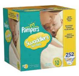 884 Pampers Swaddlers