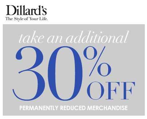 Dillard's Additional 30% off Clearance Starts Today - Passion for ...