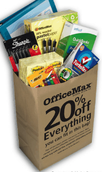 Office Max 20% off Bag Event!