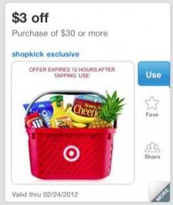 Target Coupon on Shopkick Target Coupon on Shopkick