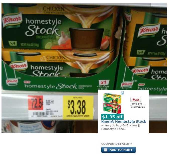 KNorr HOmestyle Stock Knorr Homestyle Stock Coupons