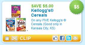 Kellogg's Cereal Coupon Kellogg's Cereal Coupon