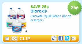Clorox Coupons | Clorox Wipes, Bleach &amp; Cleaning Products - Passion for ...