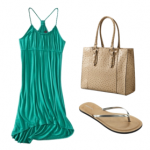 Petites Twisted Stap Dress