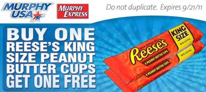 Murphy USA: Buy 1 Get 1 Free Reese's Peanut Butter Cups Coupon ...