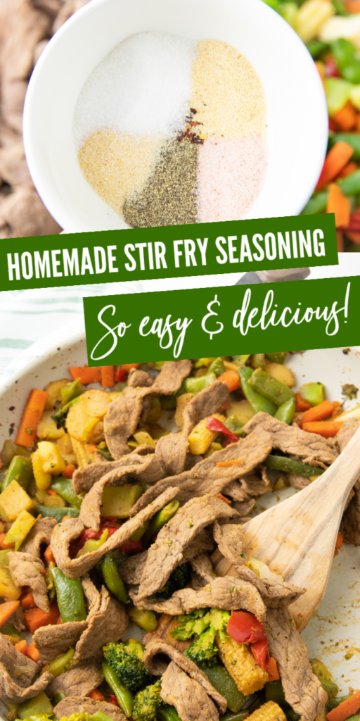 Give this stir fry seasoning mix a try tonight. A homemade stir fry sauce that pairs perfectly with veggies and choice of protein you pick. #passion4savings #stirfry #homemade #drymix #easy #quick #stirfryrecipe #homemadespiceblend #dinner Make Your Own Stir Fry Seasoning Mix