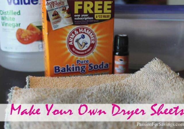 How to Make Your Own Dryer Sheets