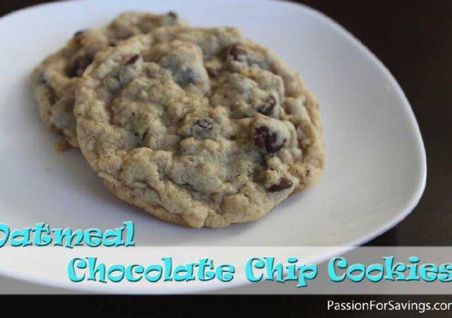 chocolate chip oatmeal cookies