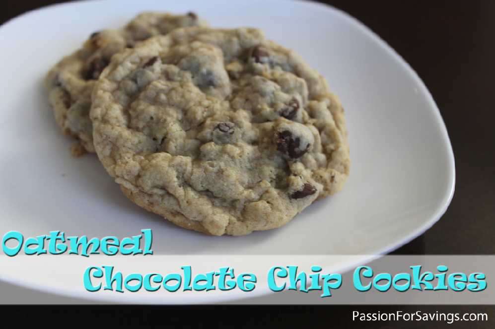 chocolate chip oatmeal cookies