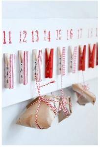 Clothespin Advent Calendar