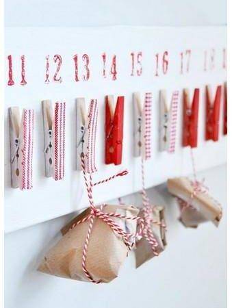 Clothespin Advent Calendar