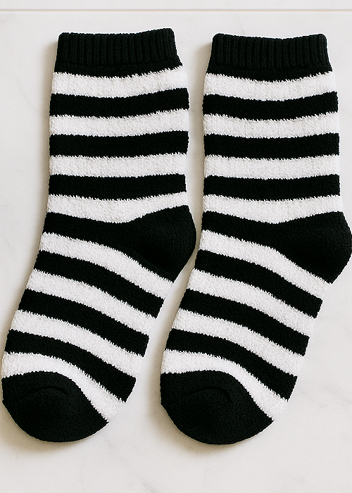 fuzzy socks for diy swiffer pad hack