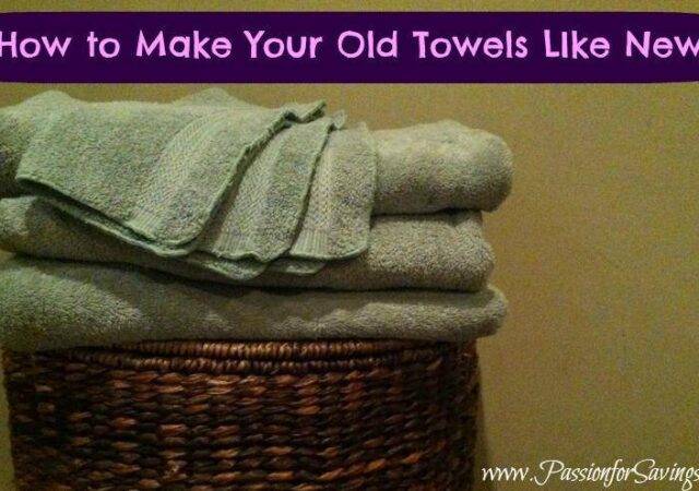 Make Old Towels Like New