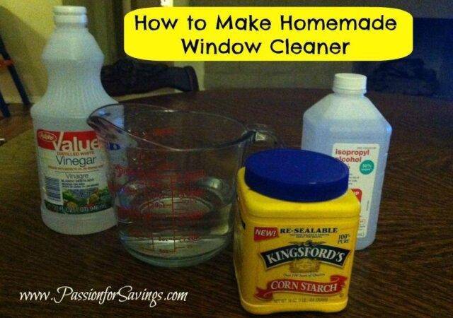 Homemade Window Cleaner