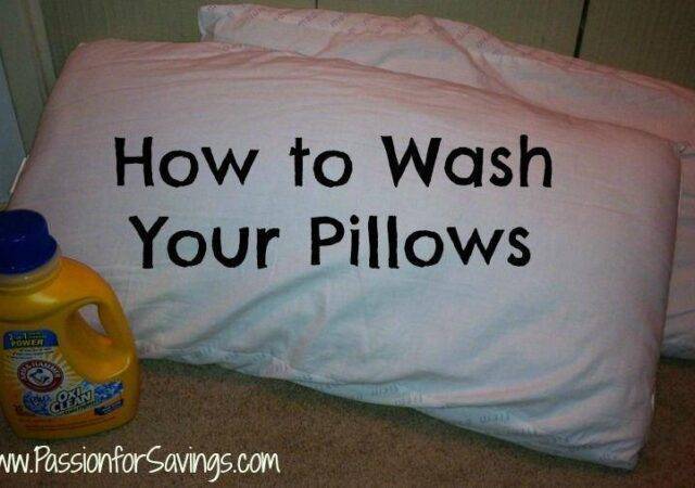 How to Wash Your Pillows