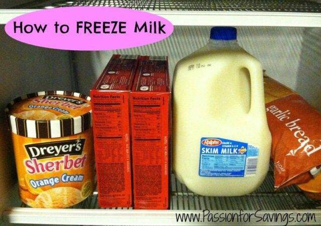 How to Freeze Milk
