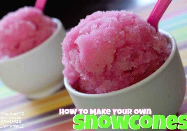 How to Make Your Own Snowcones