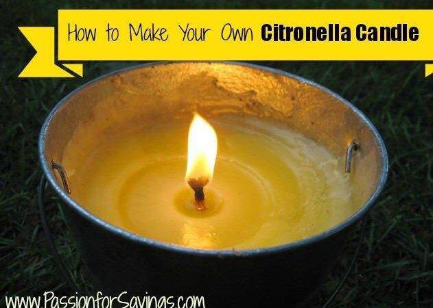 How to Make Your Own Citronella Candle
