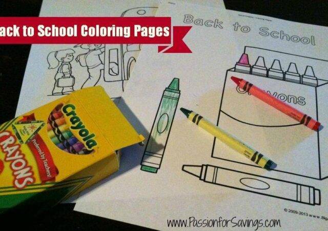 Back to School Coloring Pages