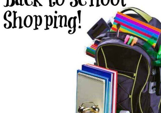 back to school shopping on a budget