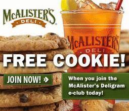 McAlister's Deli | FREE Cookie Coupon!