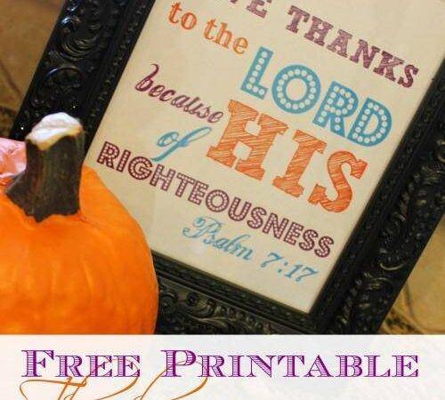 thanksgiving scriptures