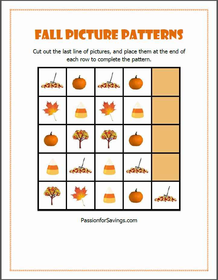 Fall Picture Patterns