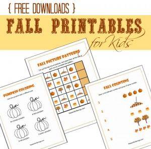 free fall printables for kids