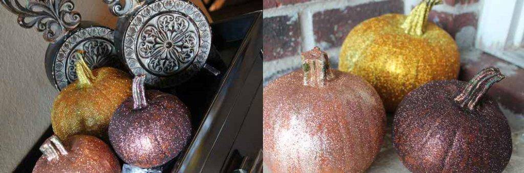 Pumpkins glitter