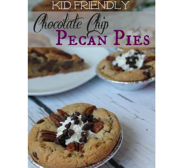 chocolate chip pecan pies