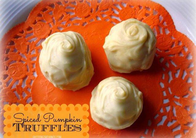 spiced pumpkin cake truffles