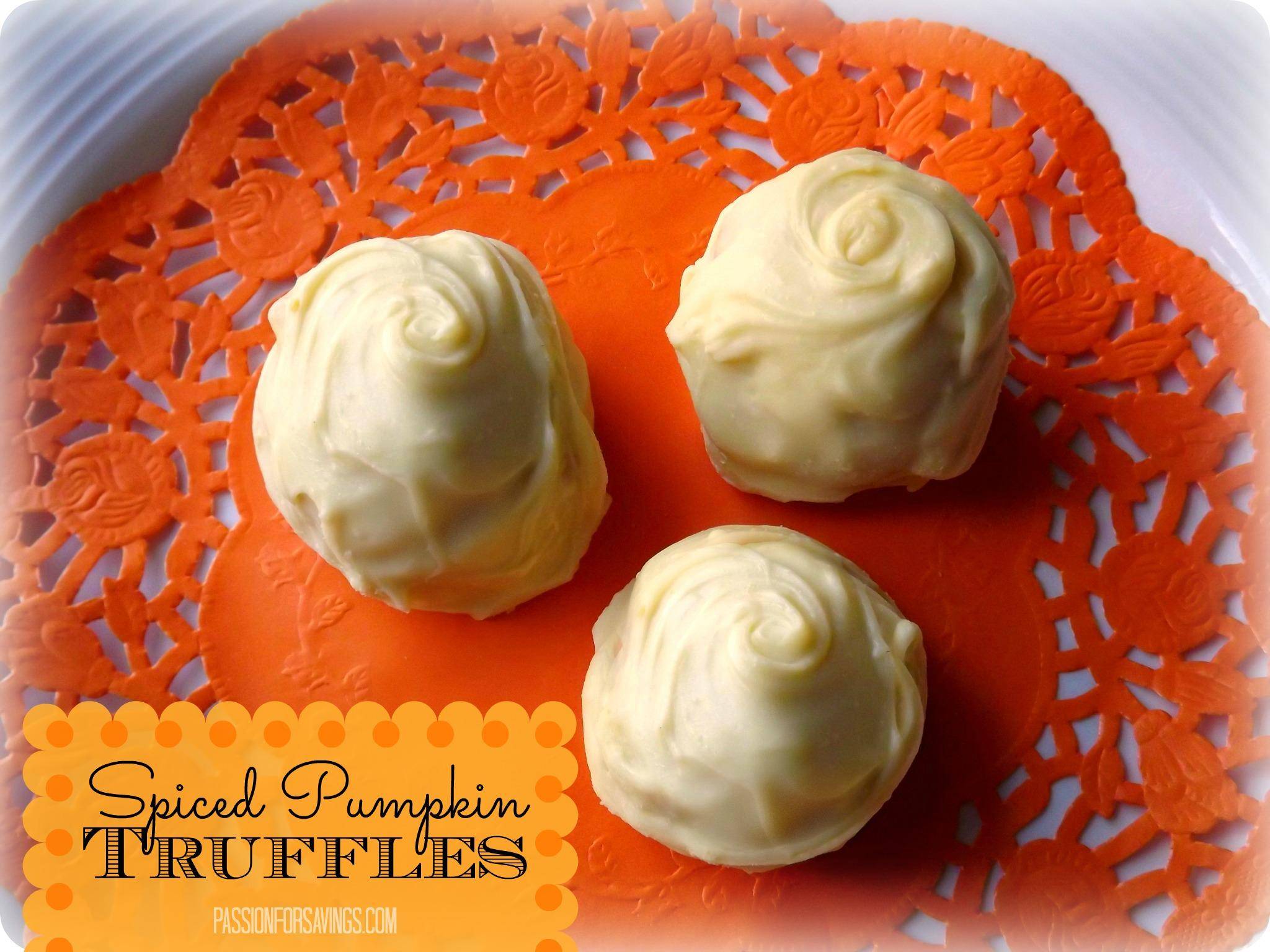 spiced pumpkin cake truffles